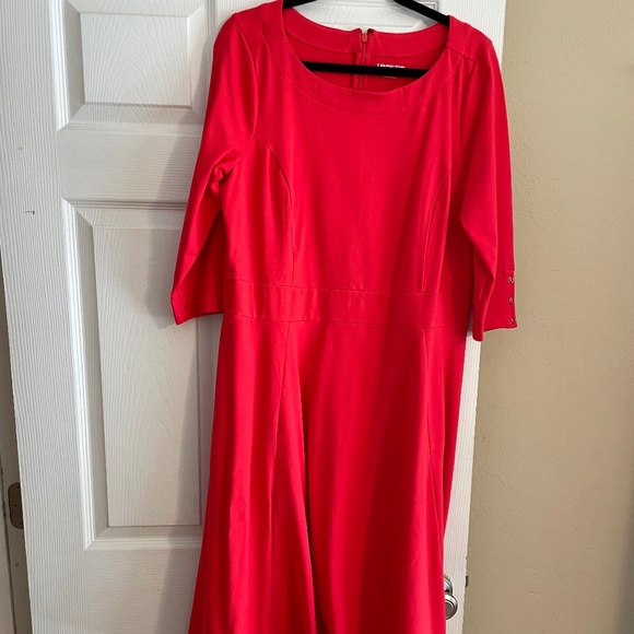 Lands' End Dresses & Skirts - New never worn Lands’ End 3/4 sleeve tea length dress
